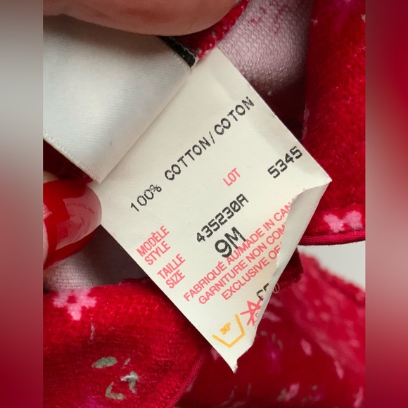 Vintage 90s Red Floral Baby Velvet Jumpsuit - Picture 9 of 9